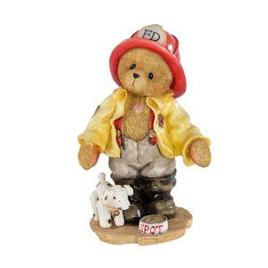 Cherished Teddies Figurine Kurtis D. Claw CT961 Firefighter Bear